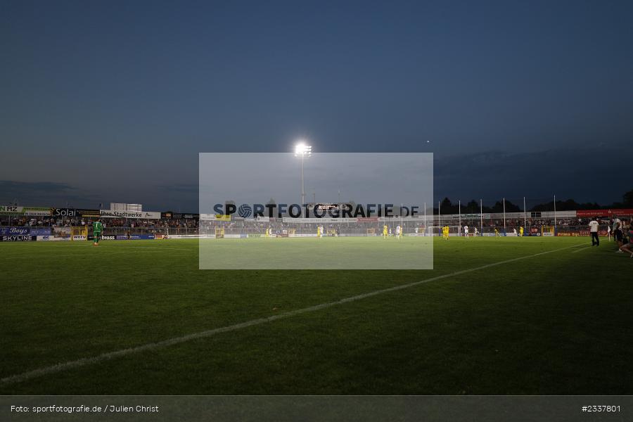 View, Rasen, Pitch, Stadion am Schönbusch, Aschaffenburg, 23.08.2022, BFV, sport, action, Fussball, August 2022, Saison 2022/2023, 8. Spieltag, Regionalliga Bayern, FWK, SVA, FC Würzburger Kickers, SV Viktoria Aschaffenburg - Bild-ID: 2337801