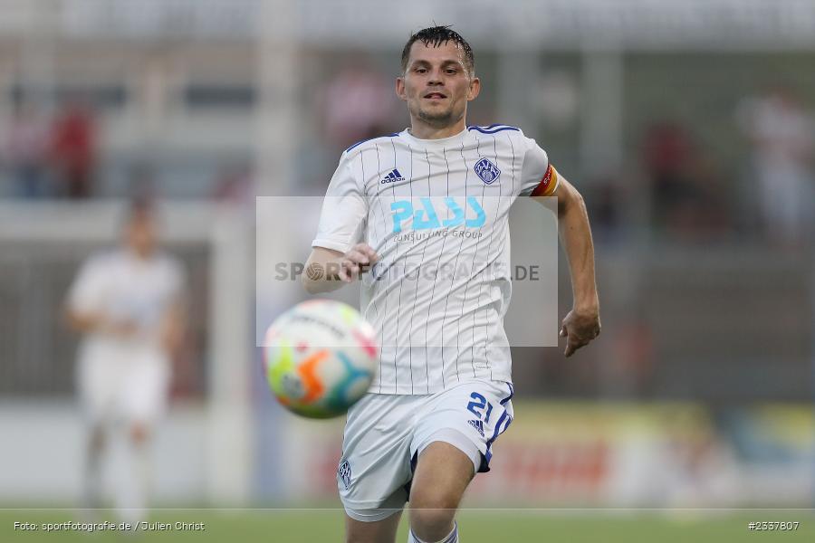 Daniel Cheron, Stadion am Schönbusch, Aschaffenburg, 23.08.2022, BFV, sport, action, Fussball, August 2022, Saison 2022/2023, 8. Spieltag, Regionalliga Bayern, FWK, SVA, FC Würzburger Kickers, SV Viktoria Aschaffenburg - Bild-ID: 2337807