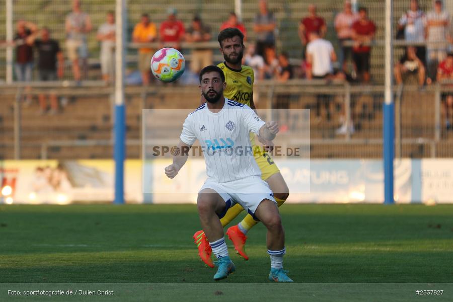 Clay Verkaj, Stadion am Schönbusch, Aschaffenburg, 23.08.2022, BFV, sport, action, Fussball, August 2022, Saison 2022/2023, 8. Spieltag, Regionalliga Bayern, FWK, SVA, FC Würzburger Kickers, SV Viktoria Aschaffenburg - Bild-ID: 2337827