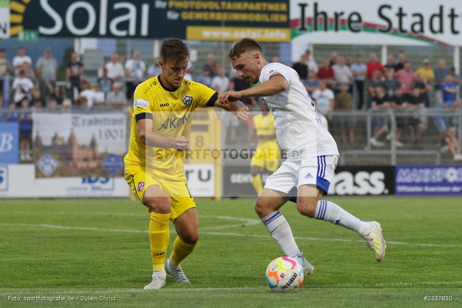Alexandru Paraschiv, Stadion am Schönbusch, Aschaffenburg, 23.08.2022, BFV, sport, action, Fussball, August 2022, Saison 2022/2023, 8. Spieltag, Regionalliga Bayern, FWK, SVA, FC Würzburger Kickers, SV Viktoria Aschaffenburg - Bild-ID: 2337830