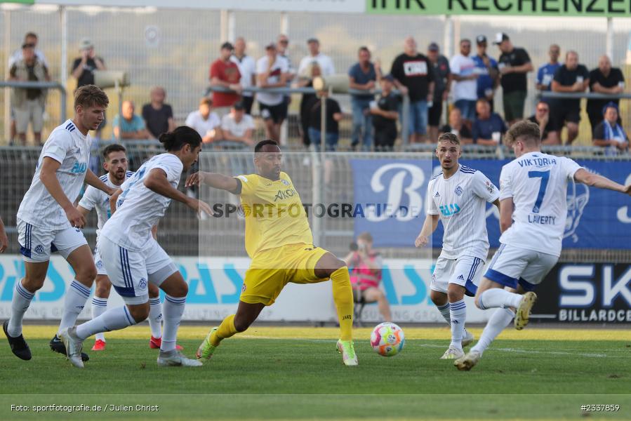 Saliou Sané, Stadion am Schönbusch, Aschaffenburg, 23.08.2022, BFV, sport, action, Fussball, August 2022, Saison 2022/2023, 8. Spieltag, Regionalliga Bayern, FWK, SVA, FC Würzburger Kickers, SV Viktoria Aschaffenburg - Bild-ID: 2337859