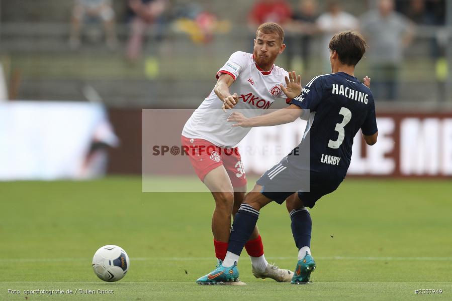 Benyas Solomon Junge-Abiol, FLYERALARM Arena, Würzburg, 26.08.2022, BFV, sport, action, Fussball, August 2022, Saison 2022/2023, 9. Spieltag, Regionalliga Bayern, UHA, FWK, SpVgg Unterhaching, FC Würzburger Kickers - Bild-ID: 2337949