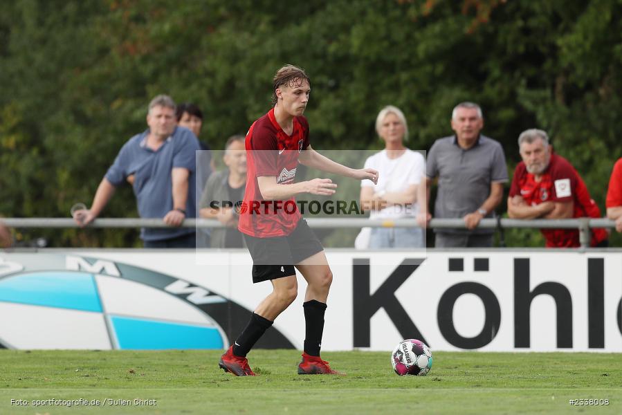 Maximilian Stahl, Sportgelände in der Au, Karlburg, 27.08.2022, BFV, sport, action, Fussball, August 2022, Saison 2022/2023, 9. Spieltag, Landesliga Nordwest, DJK, TSV, DJK Schwebenried/Schwemmelsbach, TSV Karlburg - Bild-ID: 2338008 Maximilian Stahl, Sportgelände in der Au, Karlburg, 27.08.2022, BFV, sport, action, Fussball, August 2022, Saison 2022/2023, 9. Spieltag, Landesliga Nordwest, DJK, TSV, DJK Schwebenried/Schwemmelsbach, TSV Karlburg - Bild-ID: 2338008