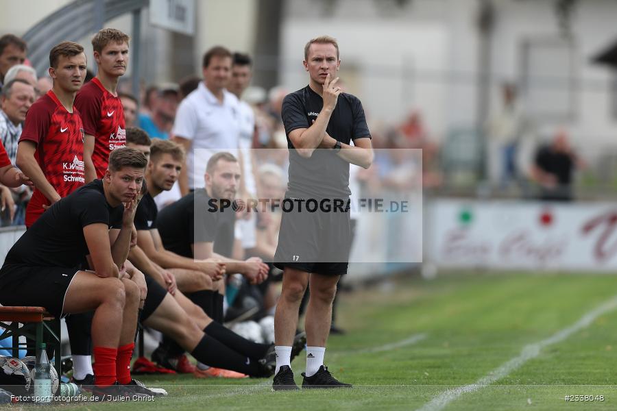 Thomas Cäsar, Sportgelände in der Au, Karlburg, 27.08.2022, BFV, sport, action, Fussball, August 2022, Saison 2022/2023, 9. Spieltag, Landesliga Nordwest, DJK, TSV, DJK Schwebenried/Schwemmelsbach, TSV Karlburg - Bild-ID: 2338048