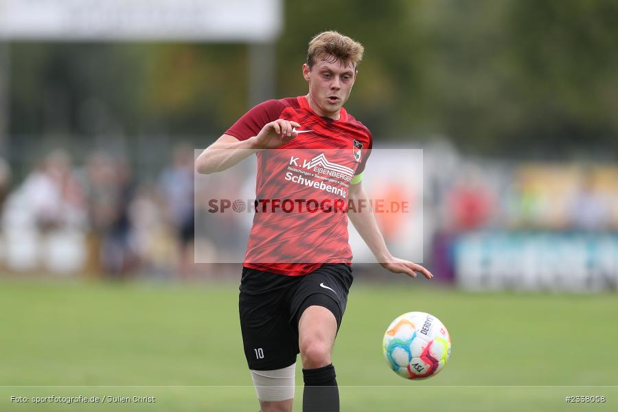 Yannick Deibl, Sportgelände in der Au, Karlburg, 27.08.2022, BFV, sport, action, Fussball, August 2022, Saison 2022/2023, 9. Spieltag, Landesliga Nordwest, DJK, TSV, DJK Schwebenried/Schwemmelsbach, TSV Karlburg - Bild-ID: 2338058 Yannick Deibl, Sportgelände in der Au, Karlburg, 27.08.2022, BFV, sport, action, Fussball, August 2022, Saison 2022/2023, 9. Spieltag, Landesliga Nordwest, DJK, TSV, DJK Schwebenried/Schwemmelsbach, TSV Karlburg - Bild-ID: 2338058