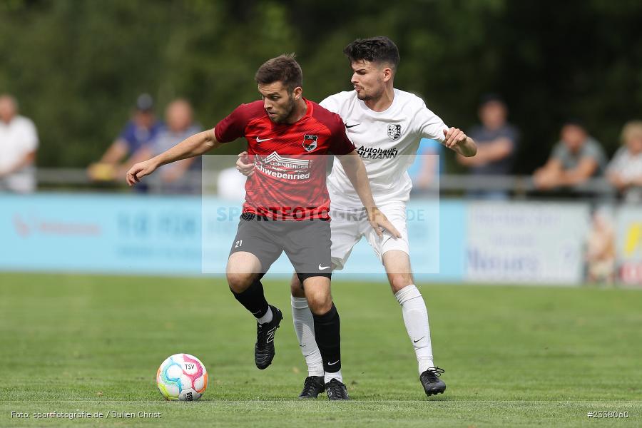Jan Wabnitz, Sportgelände in der Au, Karlburg, 27.08.2022, BFV, sport, action, Fussball, August 2022, Saison 2022/2023, 9. Spieltag, Landesliga Nordwest, DJK, TSV, DJK Schwebenried/Schwemmelsbach, TSV Karlburg - Bild-ID: 2338060
