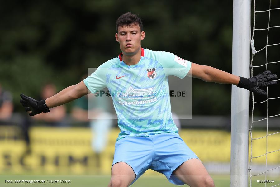 Leo Brand, Sportgelände in der Au, Karlburg, 27.08.2022, BFV, sport, action, Fussball, August 2022, Saison 2022/2023, 9. Spieltag, Landesliga Nordwest, DJK, TSV, DJK Schwebenried/Schwemmelsbach, TSV Karlburg - Bild-ID: 2338074