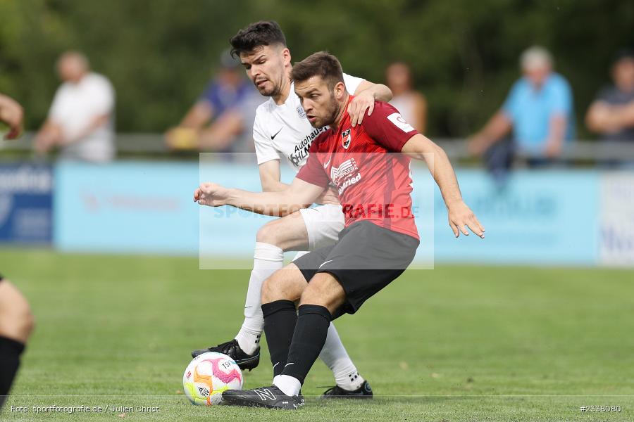 Jan Wabnitz, Sportgelände in der Au, Karlburg, 27.08.2022, BFV, sport, action, Fussball, August 2022, Saison 2022/2023, 9. Spieltag, Landesliga Nordwest, DJK, TSV, DJK Schwebenried/Schwemmelsbach, TSV Karlburg - Bild-ID: 2338080