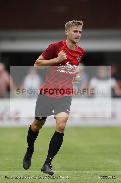 Pascal Stürmer, Sportgelände in der Au, Karlburg, 27.08.2022, BFV, sport, action, Fussball, August 2022, Saison 2022/2023, 9. Spieltag, Landesliga Nordwest, DJK, TSV, DJK Schwebenried/Schwemmelsbach, TSV Karlburg - Bild-ID: 2338082