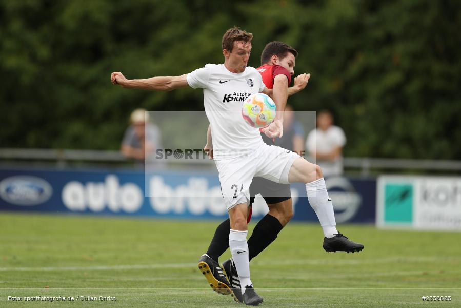 Sebastian Fries, Sportgelände in der Au, Karlburg, 27.08.2022, BFV, sport, action, Fussball, August 2022, Saison 2022/2023, 9. Spieltag, Landesliga Nordwest, DJK, TSV, DJK Schwebenried/Schwemmelsbach, TSV Karlburg - Bild-ID: 2338083