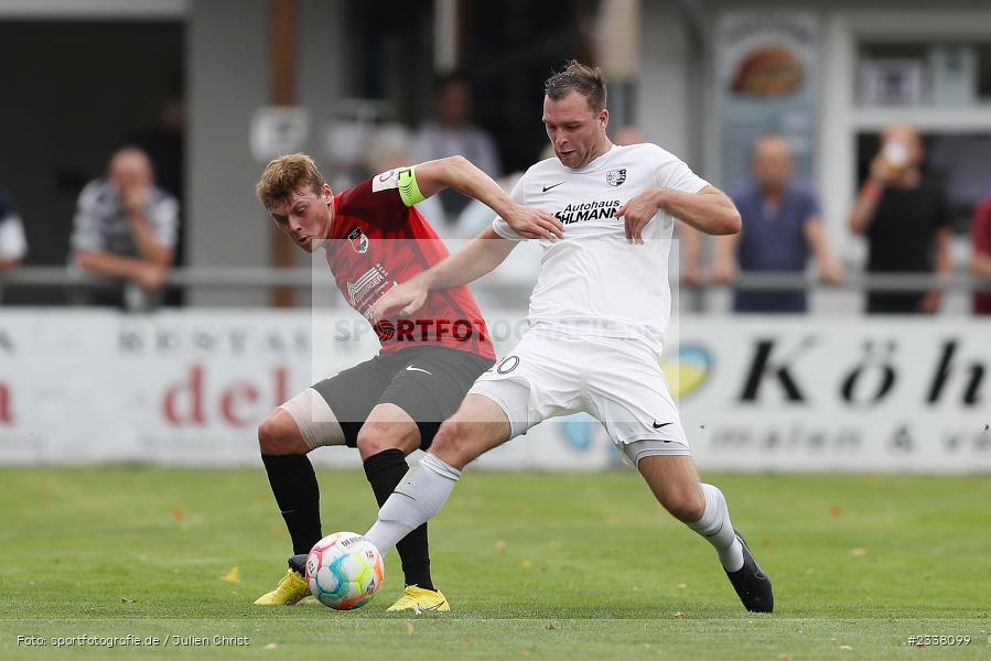 Maurice Kübert, Sportgelände in der Au, Karlburg, 27.08.2022, BFV, sport, action, Fussball, August 2022, Saison 2022/2023, 9. Spieltag, Landesliga Nordwest, DJK, TSV, DJK Schwebenried/Schwemmelsbach, TSV Karlburg - Bild-ID: 2338099