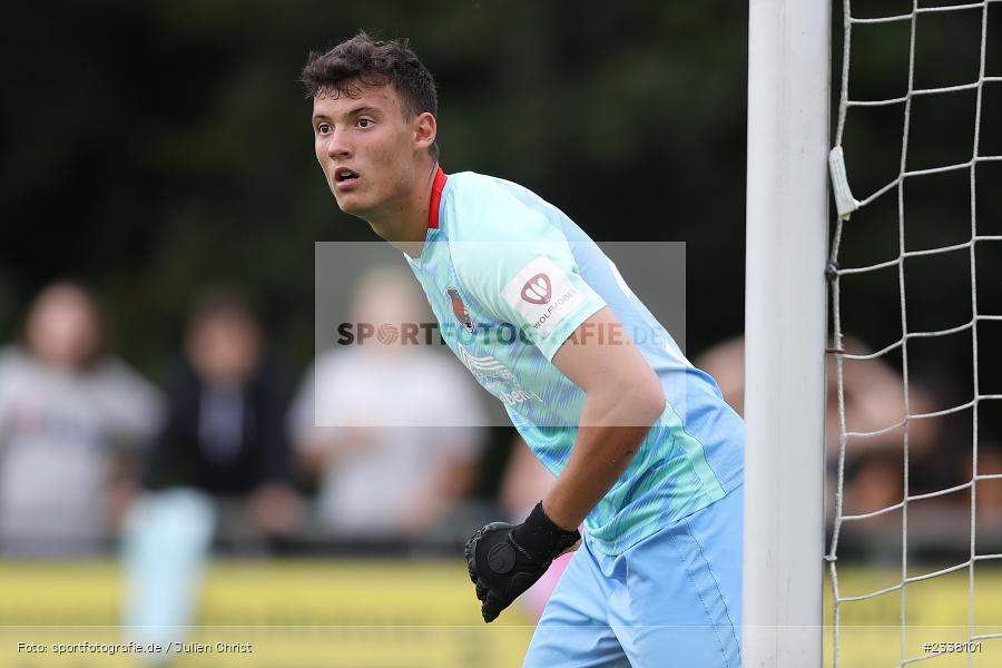 Leo Brand, Sportgelände in der Au, Karlburg, 27.08.2022, BFV, sport, action, Fussball, August 2022, Saison 2022/2023, 9. Spieltag, Landesliga Nordwest, DJK, TSV, DJK Schwebenried/Schwemmelsbach, TSV Karlburg - Bild-ID: 2338101
