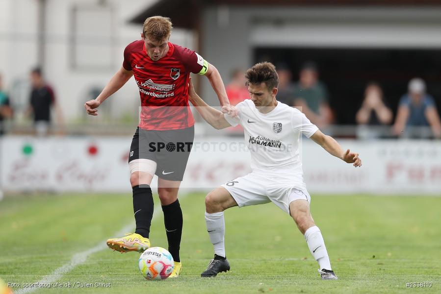 Yannick Deibl, Sportgelände in der Au, Karlburg, 27.08.2022, BFV, sport, action, Fussball, August 2022, Saison 2022/2023, 9. Spieltag, Landesliga Nordwest, DJK, TSV, DJK Schwebenried/Schwemmelsbach, TSV Karlburg - Bild-ID: 2338110