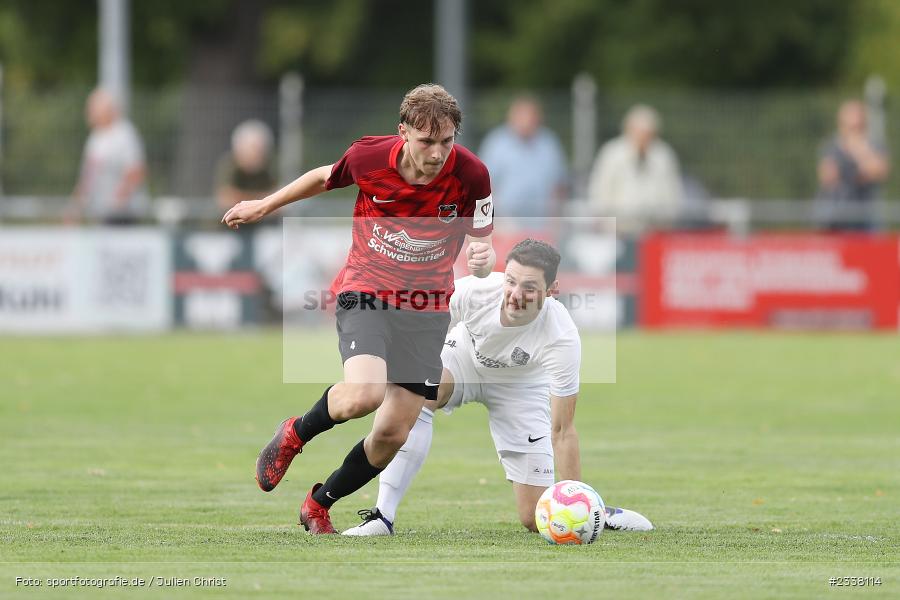 Maximilian Stahl, Sportgelände in der Au, Karlburg, 27.08.2022, BFV, sport, action, Fussball, August 2022, Saison 2022/2023, 9. Spieltag, Landesliga Nordwest, DJK, TSV, DJK Schwebenried/Schwemmelsbach, TSV Karlburg - Bild-ID: 2338114