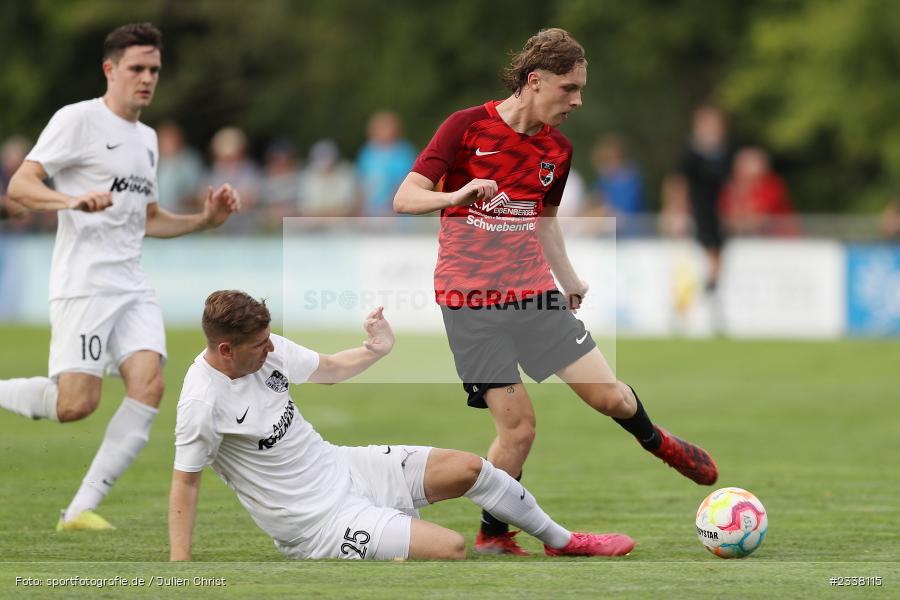 Maximilian Stahl, Sportgelände in der Au, Karlburg, 27.08.2022, BFV, sport, action, Fussball, August 2022, Saison 2022/2023, 9. Spieltag, Landesliga Nordwest, DJK, TSV, DJK Schwebenried/Schwemmelsbach, TSV Karlburg - Bild-ID: 2338115