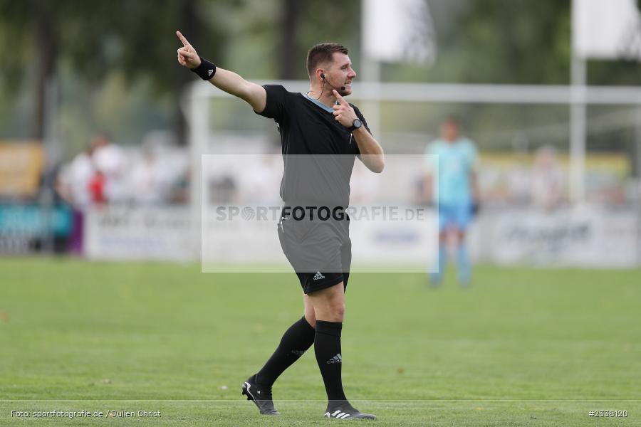 Dominik Fober, Sportgelände in der Au, Karlburg, 27.08.2022, BFV, sport, action, Fussball, August 2022, Saison 2022/2023, 9. Spieltag, Landesliga Nordwest, DJK, TSV, DJK Schwebenried/Schwemmelsbach, TSV Karlburg - Bild-ID: 2338120