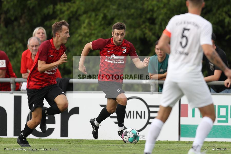 Christopher Lehmann, Sportgelände in der Au, Karlburg, 27.08.2022, BFV, sport, action, Fussball, August 2022, Saison 2022/2023, 9. Spieltag, Landesliga Nordwest, DJK, TSV, DJK Schwebenried/Schwemmelsbach, TSV Karlburg - Bild-ID: 2338123