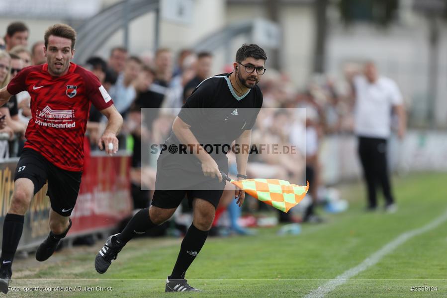 Alessandro la Spina, Sportgelände in der Au, Karlburg, 27.08.2022, BFV, sport, action, Fussball, August 2022, Saison 2022/2023, 9. Spieltag, Landesliga Nordwest, DJK, TSV, DJK Schwebenried/Schwemmelsbach, TSV Karlburg - Bild-ID: 2338124