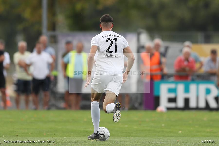 Max Lambrecht, Sportgelände in der Au, Karlburg, 27.08.2022, BFV, sport, action, Fussball, August 2022, Saison 2022/2023, 9. Spieltag, Landesliga Nordwest, DJK, TSV, DJK Schwebenried/Schwemmelsbach, TSV Karlburg - Bild-ID: 2338126