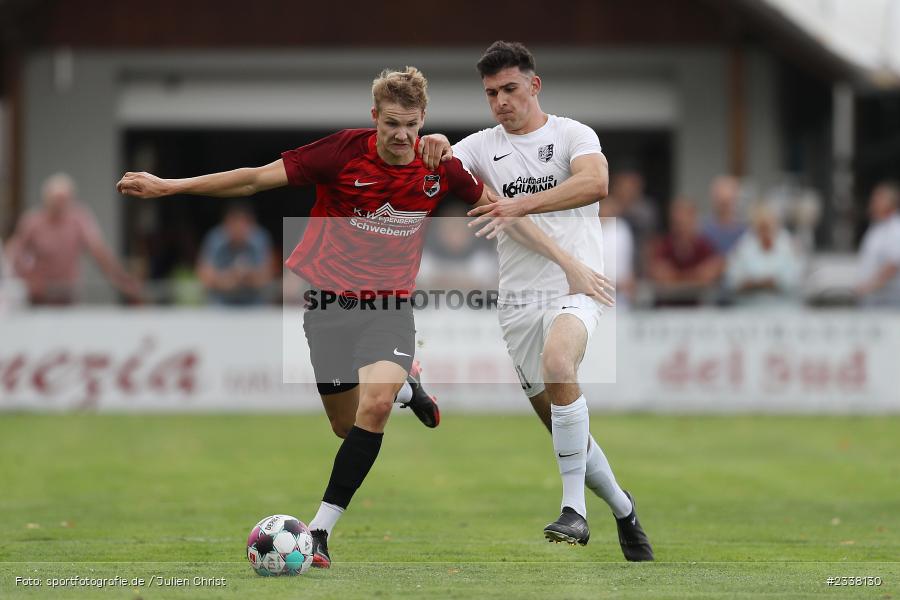 Marcel Behr, Sportgelände in der Au, Karlburg, 27.08.2022, BFV, sport, action, Fussball, August 2022, Saison 2022/2023, 9. Spieltag, Landesliga Nordwest, DJK, TSV, DJK Schwebenried/Schwemmelsbach, TSV Karlburg - Bild-ID: 2338130