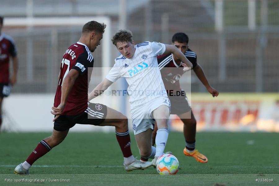 Benedict Laverty, Stadion am Schönbusch, Aschaffenburg, 02.09.2022, BFV, sport, action, Fussball, August 2022, Saison 2022/2023, 9. Spieltag, Regionalliga Bayern, FCN, SVA, 1. FC Nürnberg II, SV Viktoria Aschaffenburg - Bild-ID: 2338269