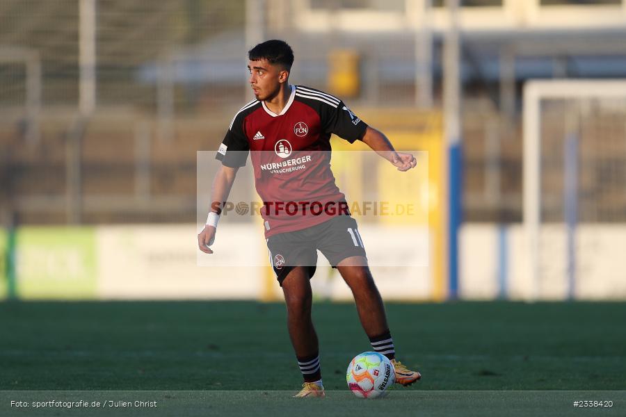 Enrique Katsianas-Sanchez, Stadion am Schönbusch, Aschaffenburg, 02.09.2022, BFV, sport, action, Fussball, August 2022, Saison 2022/2023, 9. Spieltag, Regionalliga Bayern, FCN, SVA, 1. FC Nürnberg II, SV Viktoria Aschaffenburg - Bild-ID: 2338420 Enrique Katsianas-Sanchez, Stadion am Schönbusch, Aschaffenburg, 02.09.2022, BFV, sport, action, Fussball, August 2022, Saison 2022/2023, 9. Spieltag, Regionalliga Bayern, FCN, SVA, 1. FC Nürnberg II, SV Viktoria Aschaffenburg - Bild-ID: 2338420