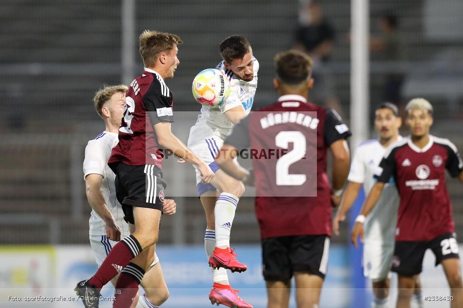 Silas Tom Zehnder, Stadion am Schönbusch, Aschaffenburg, 02.09.2022, BFV, sport, action, Fussball, August 2022, Saison 2022/2023, 9. Spieltag, Regionalliga Bayern, FCN, SVA, 1. FC Nürnberg II, SV Viktoria Aschaffenburg - Bild-ID: 2338430