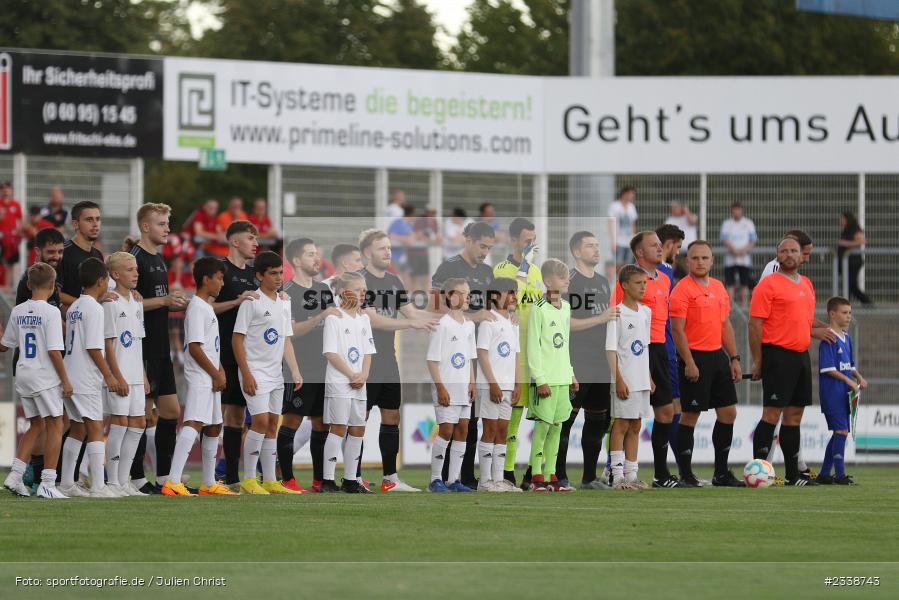 Einlaufkinder, Stadion am Schönbusch, Aschaffenburg, 06.09.2022, BFV, sport, action, Fussball, September 2022, Saison 2022/2023, BFV-Verbandspokal, Landespokal Bayern, Achtelfinale, Toto-Pokal, FC05, SVA, 1. FC Schweinfurt, SV Viktoria Aschaffenburg - Bild-ID: 2338743