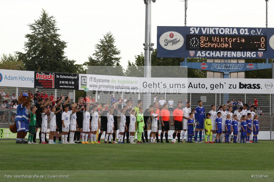 Einlaufkinder, Stadion am Schönbusch, Aschaffenburg, 06.09.2022, BFV, sport, action, Fussball, September 2022, Saison 2022/2023, BFV-Verbandspokal, Landespokal Bayern, Achtelfinale, Toto-Pokal, FC05, SVA, 1. FC Schweinfurt, SV Viktoria Aschaffenburg - Bild-ID: 2338746