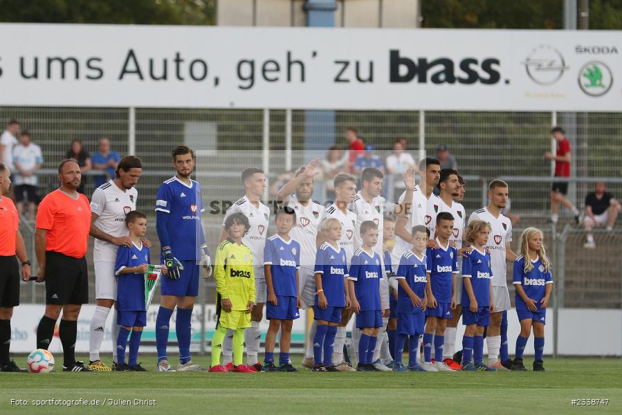Einlaufkinder, Stadion am Schönbusch, Aschaffenburg, 06.09.2022, BFV, sport, action, Fussball, September 2022, Saison 2022/2023, BFV-Verbandspokal, Landespokal Bayern, Achtelfinale, Toto-Pokal, FC05, SVA, 1. FC Schweinfurt, SV Viktoria Aschaffenburg - Bild-ID: 2338747