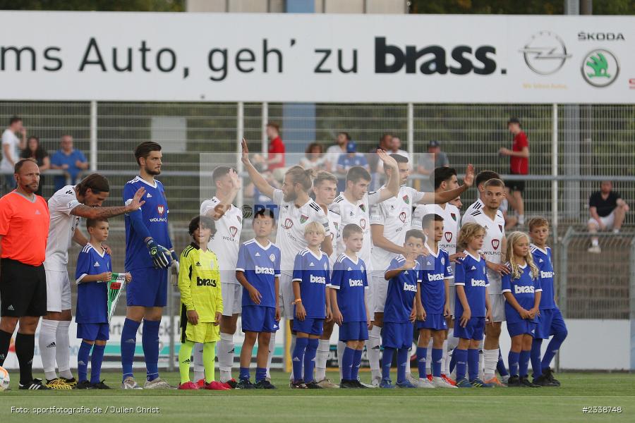 Einlaufkinder, Stadion am Schönbusch, Aschaffenburg, 06.09.2022, BFV, sport, action, Fussball, September 2022, Saison 2022/2023, BFV-Verbandspokal, Landespokal Bayern, Achtelfinale, Toto-Pokal, FC05, SVA, 1. FC Schweinfurt, SV Viktoria Aschaffenburg - Bild-ID: 2338748