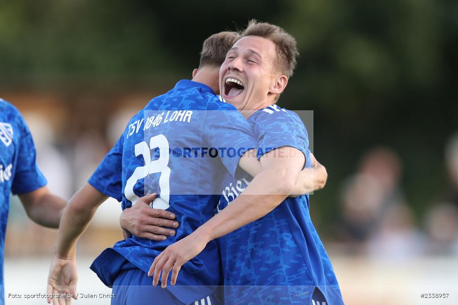 Torjubel, Tim Wagner, Sportgelände, Lohr, 07.09.2022, BFV, sport, action, Fussball, September 2022, Saison 2022/2023, UFR, BZL, Bezirksliga Unterfranken West, FCV, TSV, FC Viktoria Mömlingen, TSV Lohr - Bild-ID: 2338957 Torjubel, Tim Wagner, Sportgelände, Lohr, 07.09.2022, BFV, sport, action, Fussball, September 2022, Saison 2022/2023, UFR, BZL, Bezirksliga Unterfranken West, FCV, TSV, FC Viktoria Mömlingen, TSV Lohr - Bild-ID: 2338957