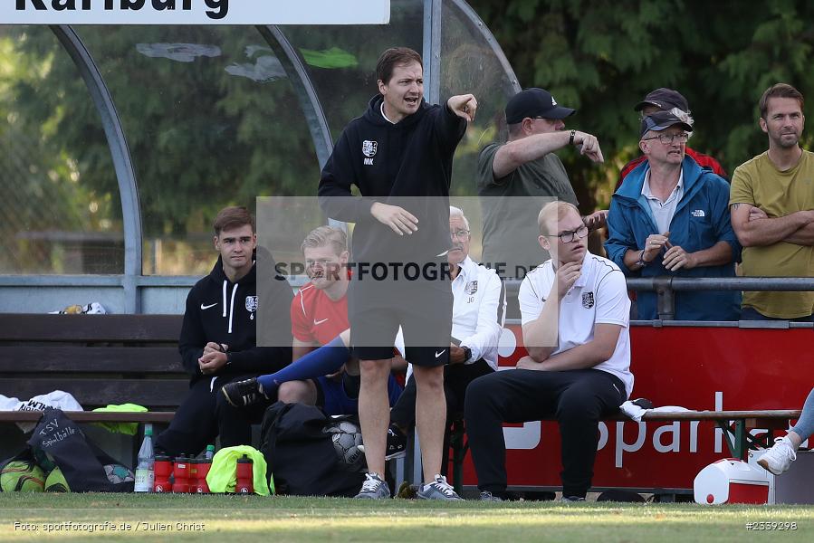 Markus Köhler, Sportgelände in der Au, Karlburg, 09.09.2022, BFV, sport, action, Fussball, September 2022, 11. Spieltag, Saison 2022/2023, Landesliga Nordwest, FCS, TSV, 1. FC Sand, TSV Karlburg - Bild-ID: 2339298 Markus Köhler, Sportgelände in der Au, Karlburg, 09.09.2022, BFV, sport, action, Fussball, September 2022, 11. Spieltag, Saison 2022/2023, Landesliga Nordwest, FCS, TSV, 1. FC Sand, TSV Karlburg - Bild-ID: 2339298