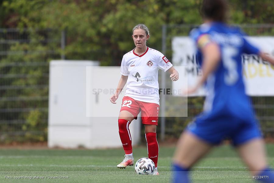 Franka Ziegler, Sportpark-Heuchelhof, Würzburg, 11.09.2022, BFV, sport, action, Fussball, September 2022, Saison 2022/2023, Frauen Bayernliga, 2. Spieltag, EBI, FWK, SpVgg Germania Ebing, FC Würzburger Kickers - Bild-ID: 2339771 Franka Ziegler, Sportpark-Heuchelhof, Würzburg, 11.09.2022, BFV, sport, action, Fussball, September 2022, Saison 2022/2023, Frauen Bayernliga, 2. Spieltag, EBI, FWK, SpVgg Germania Ebing, FC Würzburger Kickers - Bild-ID: 2339771