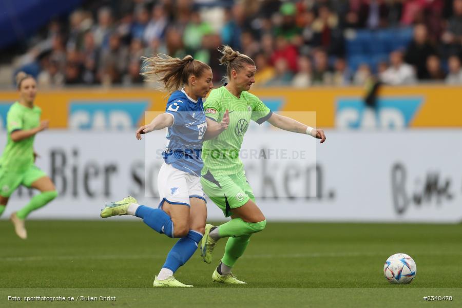 Alexandra Popp, PreZero Arena, Sinsheim, 24.09.2022, DFB, sport, action, Fussball, September 2022, Saison 2022/2023, 2. Spieltag, Die Liga, FLYERALARM Frauen-Bundesliga, VFL, TSG, VfL Wolfsburg, TSG Hoffenheim - Bild-ID: 2340478 Alexandra Popp, PreZero Arena, Sinsheim, 24.09.2022, DFB, sport, action, Fussball, September 2022, Saison 2022/2023, 2. Spieltag, Die Liga, FLYERALARM Frauen-Bundesliga, VFL, TSG, VfL Wolfsburg, TSG Hoffenheim - Bild-ID: 2340478