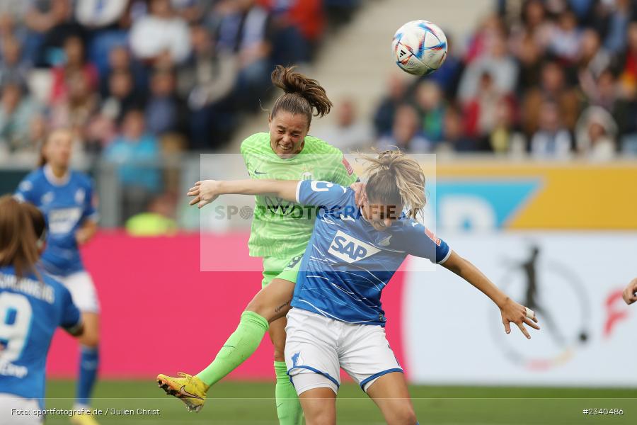 Ewa Pajor, PreZero Arena, Sinsheim, 24.09.2022, DFB, sport, action, Fussball, September 2022, Saison 2022/2023, 2. Spieltag, Die Liga, FLYERALARM Frauen-Bundesliga, VFL, TSG, VfL Wolfsburg, TSG Hoffenheim - Bild-ID: 2340486