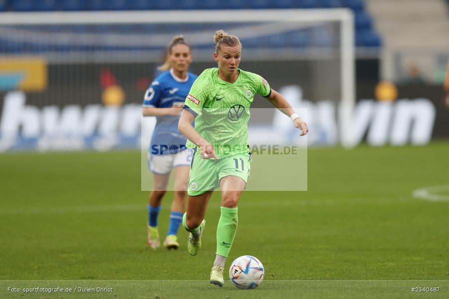 Alexandra Popp, PreZero Arena, Sinsheim, 24.09.2022, DFB, sport, action, Fussball, September 2022, Saison 2022/2023, 2. Spieltag, Die Liga, FLYERALARM Frauen-Bundesliga, VFL, TSG, VfL Wolfsburg, TSG Hoffenheim - Bild-ID: 2340487