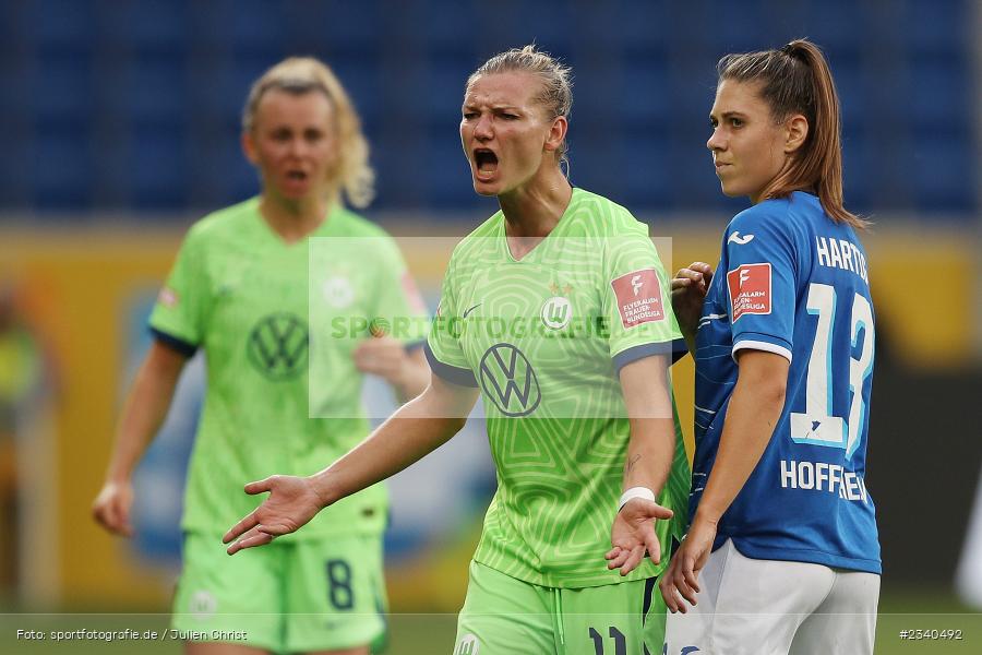 Alexandra Popp, PreZero Arena, Sinsheim, 24.09.2022, DFB, sport, action, Fussball, September 2022, Saison 2022/2023, 2. Spieltag, Die Liga, FLYERALARM Frauen-Bundesliga, VFL, TSG, VfL Wolfsburg, TSG Hoffenheim - Bild-ID: 2340492