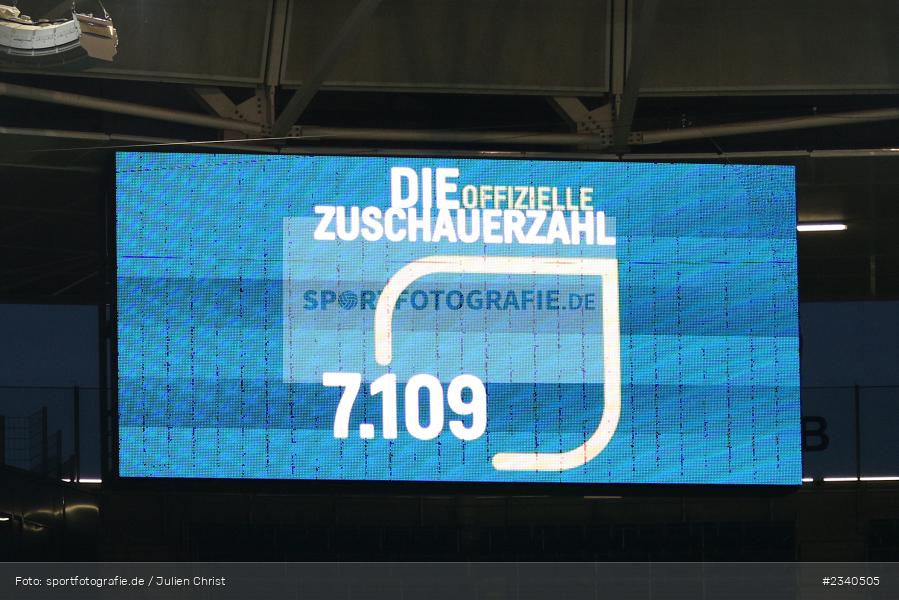 Zuschauerzahl, PreZero Arena, Sinsheim, 24.09.2022, DFB, sport, action, Fussball, September 2022, Saison 2022/2023, 2. Spieltag, Die Liga, FLYERALARM Frauen-Bundesliga, VFL, TSG, VfL Wolfsburg, TSG Hoffenheim - Bild-ID: 2340505 Zuschauerzahl, PreZero Arena, Sinsheim, 24.09.2022, DFB, sport, action, Fussball, September 2022, Saison 2022/2023, 2. Spieltag, Die Liga, FLYERALARM Frauen-Bundesliga, VFL, TSG, VfL Wolfsburg, TSG Hoffenheim - Bild-ID: 2340505