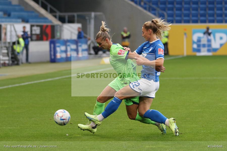 Sarai Linder, PreZero Arena, Sinsheim, 24.09.2022, DFB, sport, action, Fussball, September 2022, Saison 2022/2023, 2. Spieltag, Die Liga, FLYERALARM Frauen-Bundesliga, VFL, TSG, VfL Wolfsburg, TSG Hoffenheim - Bild-ID: 2340568