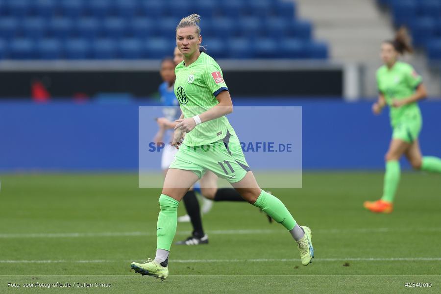 Alexandra Popp, PreZero Arena, Sinsheim, 24.09.2022, DFB, sport, action, Fussball, September 2022, Saison 2022/2023, 2. Spieltag, Die Liga, FLYERALARM Frauen-Bundesliga, VFL, TSG, VfL Wolfsburg, TSG Hoffenheim - Bild-ID: 2340610 Alexandra Popp, PreZero Arena, Sinsheim, 24.09.2022, DFB, sport, action, Fussball, September 2022, Saison 2022/2023, 2. Spieltag, Die Liga, FLYERALARM Frauen-Bundesliga, VFL, TSG, VfL Wolfsburg, TSG Hoffenheim - Bild-ID: 2340610