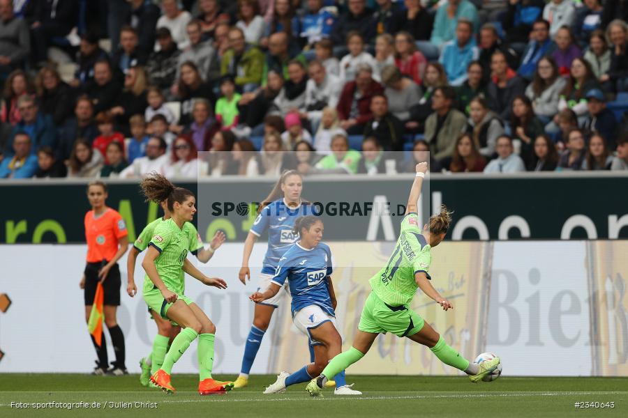 Gia Corley, PreZero Arena, Sinsheim, 24.09.2022, DFB, sport, action, Fussball, September 2022, Saison 2022/2023, 2. Spieltag, Die Liga, FLYERALARM Frauen-Bundesliga, VFL, TSG, VfL Wolfsburg, TSG Hoffenheim - Bild-ID: 2340643