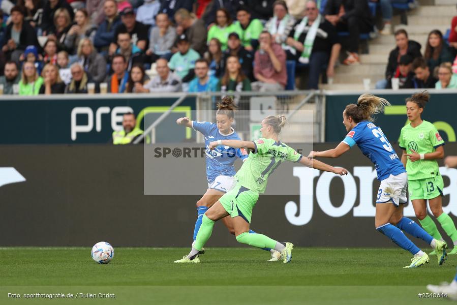 Franziska Harsch, PreZero Arena, Sinsheim, 24.09.2022, DFB, sport, action, Fussball, September 2022, Saison 2022/2023, 2. Spieltag, Die Liga, FLYERALARM Frauen-Bundesliga, VFL, TSG, VfL Wolfsburg, TSG Hoffenheim - Bild-ID: 2340644