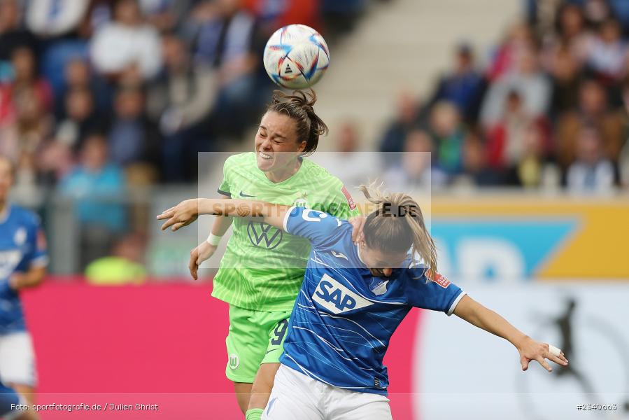 Ewa Pajor, PreZero Arena, Sinsheim, 24.09.2022, DFB, sport, action, Fussball, September 2022, Saison 2022/2023, 2. Spieltag, Die Liga, FLYERALARM Frauen-Bundesliga, VFL, TSG, VfL Wolfsburg, TSG Hoffenheim - Bild-ID: 2340663
