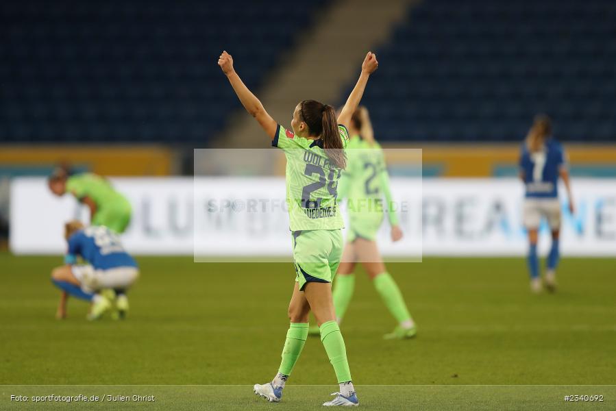 Maria-Joelle Wedemeyer, PreZero Arena, Sinsheim, 24.09.2022, DFB, sport, action, Fussball, September 2022, Saison 2022/2023, 2. Spieltag, Die Liga, FLYERALARM Frauen-Bundesliga, VFL, TSG, VfL Wolfsburg, TSG Hoffenheim - Bild-ID: 2340692 Maria-Joelle Wedemeyer, PreZero Arena, Sinsheim, 24.09.2022, DFB, sport, action, Fussball, September 2022, Saison 2022/2023, 2. Spieltag, Die Liga, FLYERALARM Frauen-Bundesliga, VFL, TSG, VfL Wolfsburg, TSG Hoffenheim - Bild-ID: 2340692