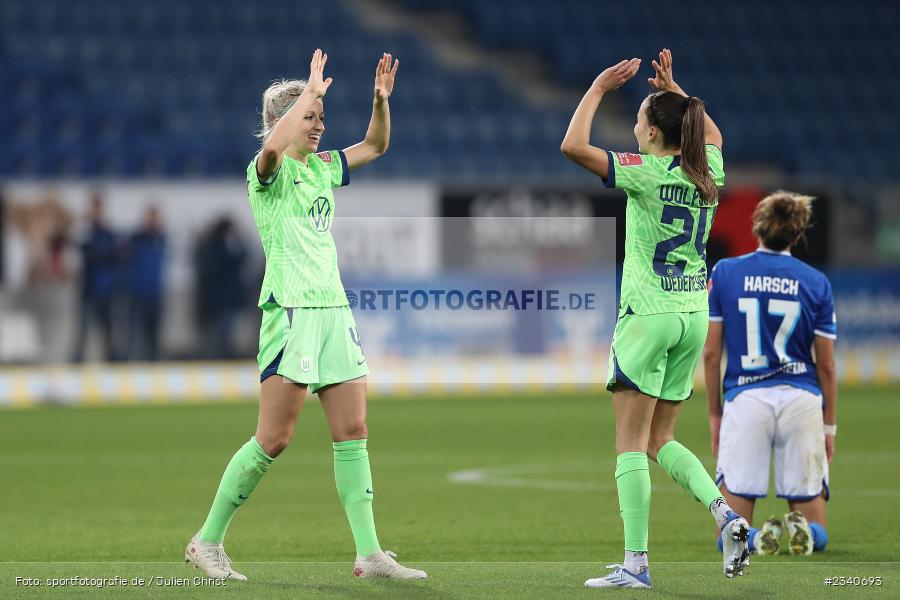 Kathrin Hendrich, PreZero Arena, Sinsheim, 24.09.2022, DFB, sport, action, Fussball, September 2022, Saison 2022/2023, 2. Spieltag, Die Liga, FLYERALARM Frauen-Bundesliga, VFL, TSG, VfL Wolfsburg, TSG Hoffenheim - Bild-ID: 2340693