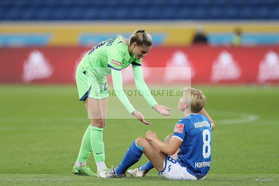Jule Brand, PreZero Arena, Sinsheim, 24.09.2022, DFB, sport, action, Fussball, September 2022, Saison 2022/2023, 2. Spieltag, Die Liga, FLYERALARM Frauen-Bundesliga, VFL, TSG, VfL Wolfsburg, TSG Hoffenheim - Bild-ID: 2340695 Jule Brand, PreZero Arena, Sinsheim, 24.09.2022, DFB, sport, action, Fussball, September 2022, Saison 2022/2023, 2. Spieltag, Die Liga, FLYERALARM Frauen-Bundesliga, VFL, TSG, VfL Wolfsburg, TSG Hoffenheim - Bild-ID: 2340695