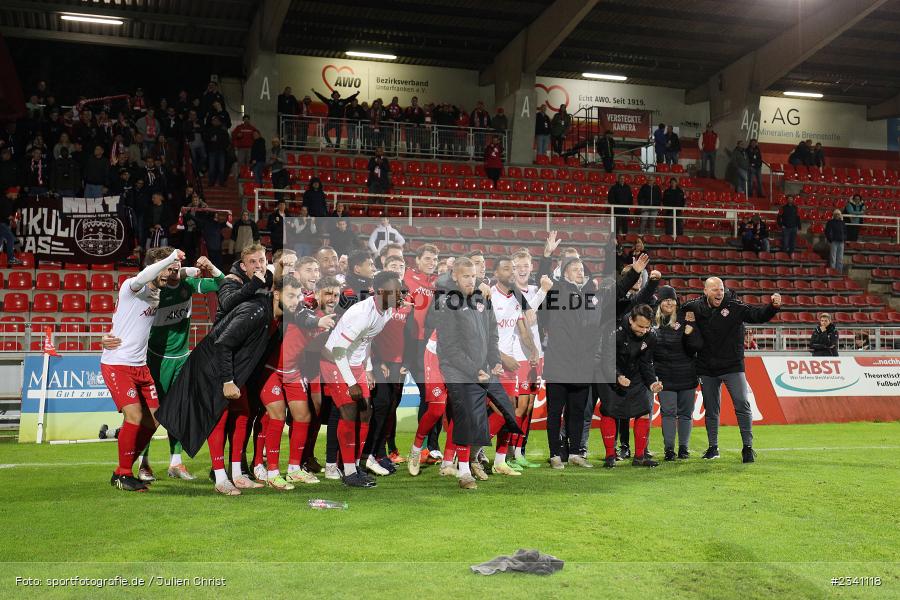 Emotionen, Celebrate, Team, FLYERALARM Arena, Würzburg, 27.09.2022, BFV, sport, action, Fussball, September 2022, Saison 2022/2023, Viertelfinale, Toto-Pokal, BFV-Verbandspokal, DJK, FWK, DJK Vilzing, FC Würzburger Kickers - Bild-ID: 2341118