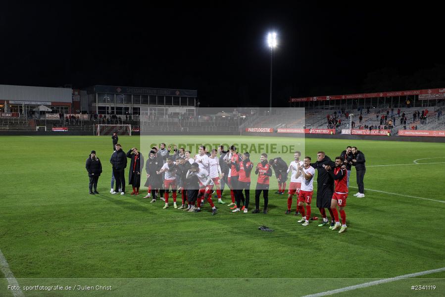 Emotionen, Celebrate, Team, FLYERALARM Arena, Würzburg, 27.09.2022, BFV, sport, action, Fussball, September 2022, Saison 2022/2023, Viertelfinale, Toto-Pokal, BFV-Verbandspokal, DJK, FWK, DJK Vilzing, FC Würzburger Kickers - Bild-ID: 2341119