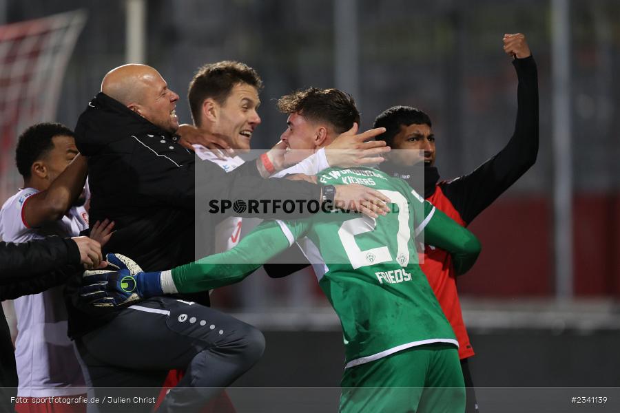 Jubel, Emotionen, Vincent Friedsam, FLYERALARM Arena, Würzburg, 27.09.2022, BFV, sport, action, Fussball, September 2022, Saison 2022/2023, Viertelfinale, Toto-Pokal, BFV-Verbandspokal, DJK, FWK, DJK Vilzing, FC Würzburger Kickers - Bild-ID: 2341139